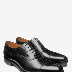 LUC483 Black Sdard Fit Brogue Shoes