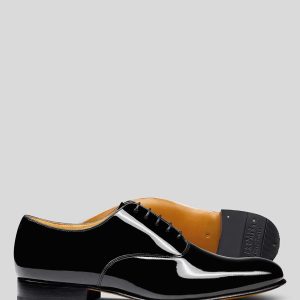 LUC471 Black Sdard Fit (G) Leather Howard Walk Wide Fit Shoes