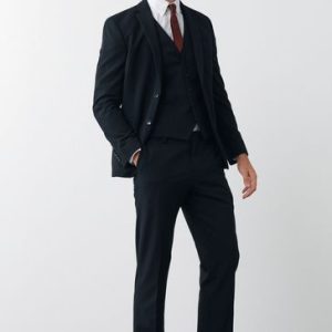 LUC493 Black Skinny Motionflex Stretch Suit