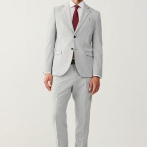 LUC498 Light Grey Slim Motionflex Stretch Suit