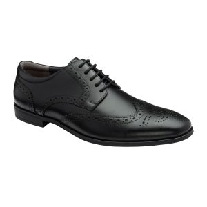 LUC478 Black Romsey Brogues
