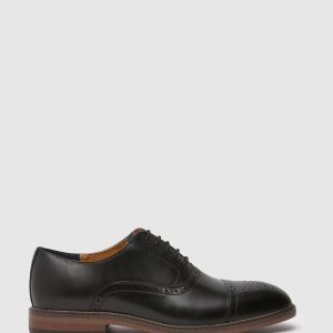 LUC464 Black Kensington Patent Dress Brogues