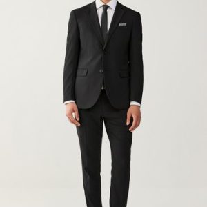 LUC486 Black Slim Essential Suit