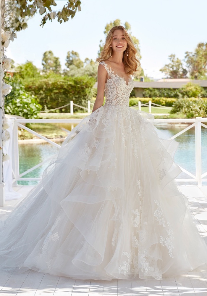 LUC453 Embroidered Princess Ball Gown