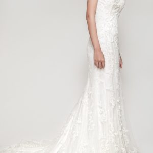 LUC438 Beaded Mermaid Tulle Wedding Dress